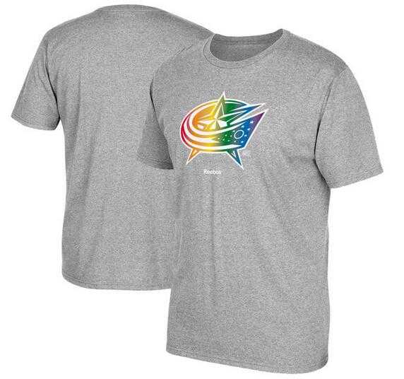 Men's Columbus Blue Jackets Gray Reebok Rainbow Pride Short Sleeve T-Shirt FengYun,We sell and wholesale Men's Columbus Blue Jackets Gray Reebok Rainbow Pride Short Sleeve T-Shirt FengYun on line form chian!
